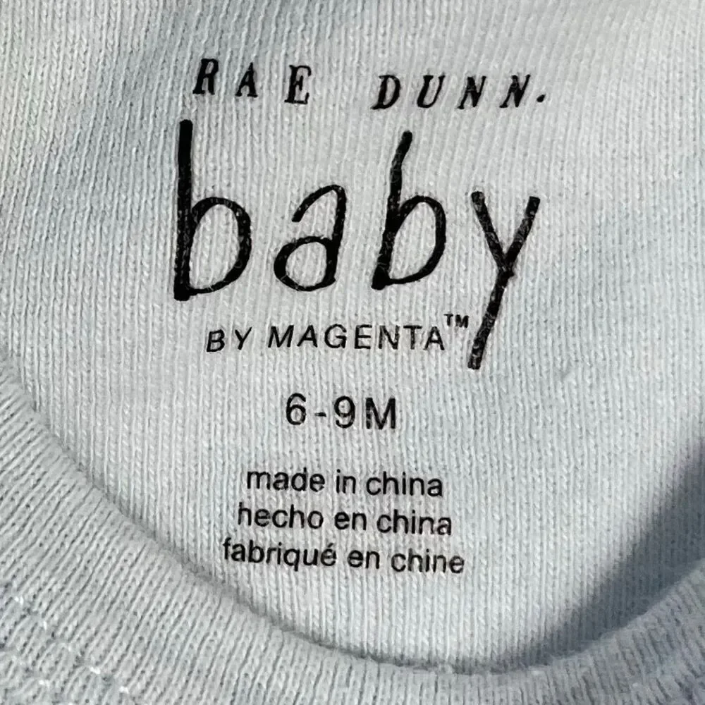Rae Dunn Chick Magnet Blue Bodysuit   Sz 6-9 m